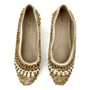 Donald J Pliner 6 Mix Beads Ballerina Flats